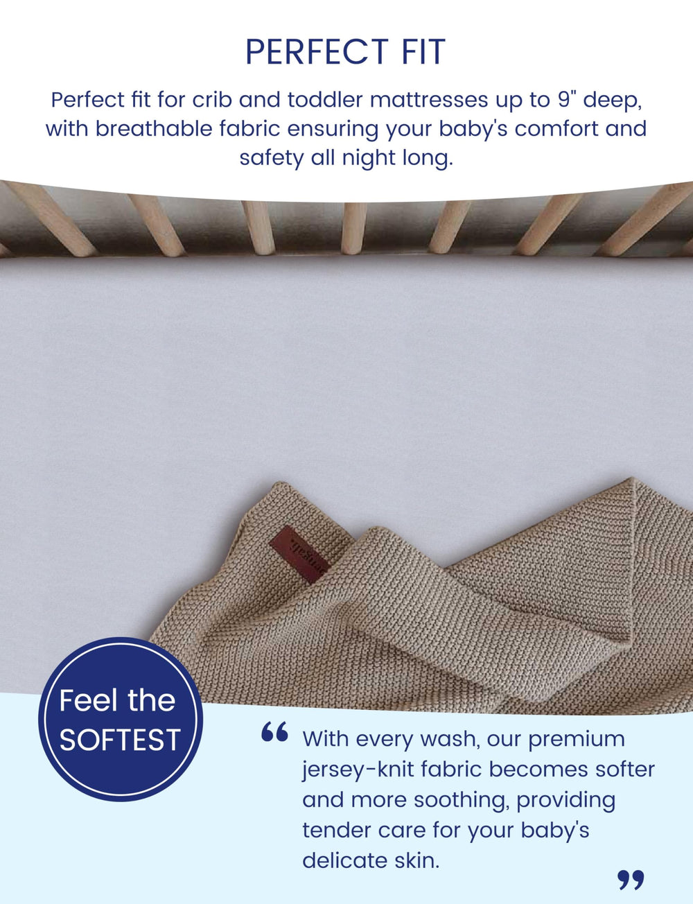 TotAha purple butterfly baby sleeping setup highlights calming breathable comfort for crib nights