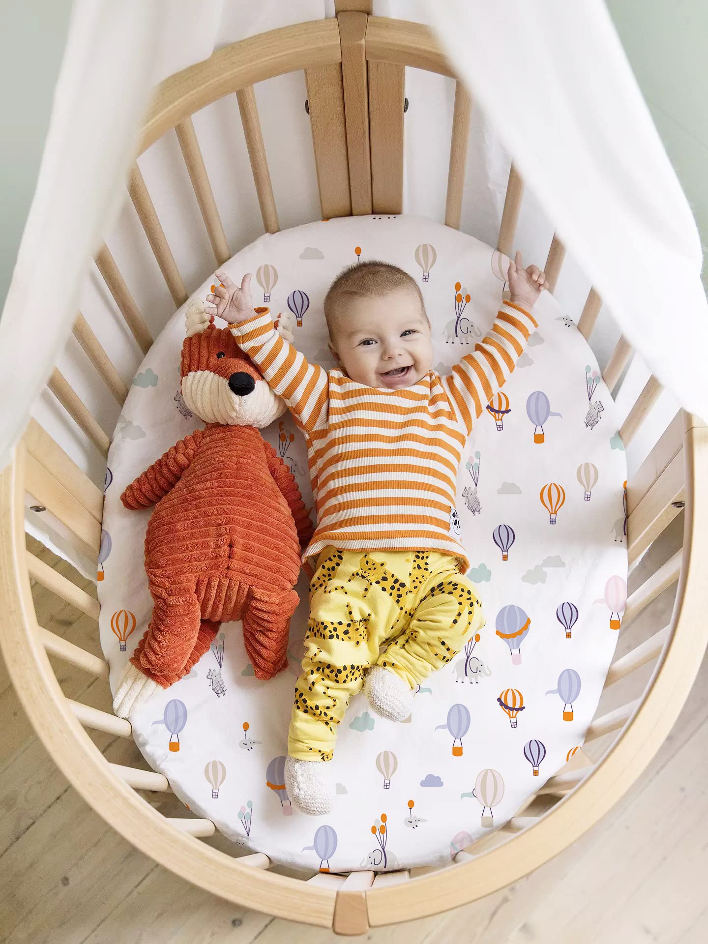 Secure fit around corners keeps sheets in place during restless nights.