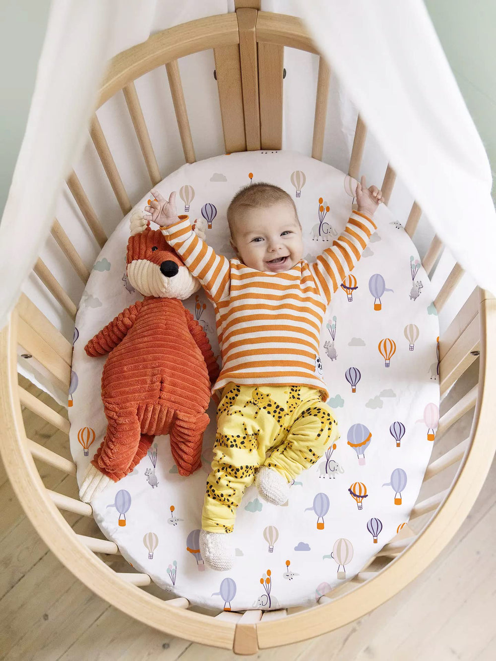 Secure fit around corners keeps sheets in place during restless nights.