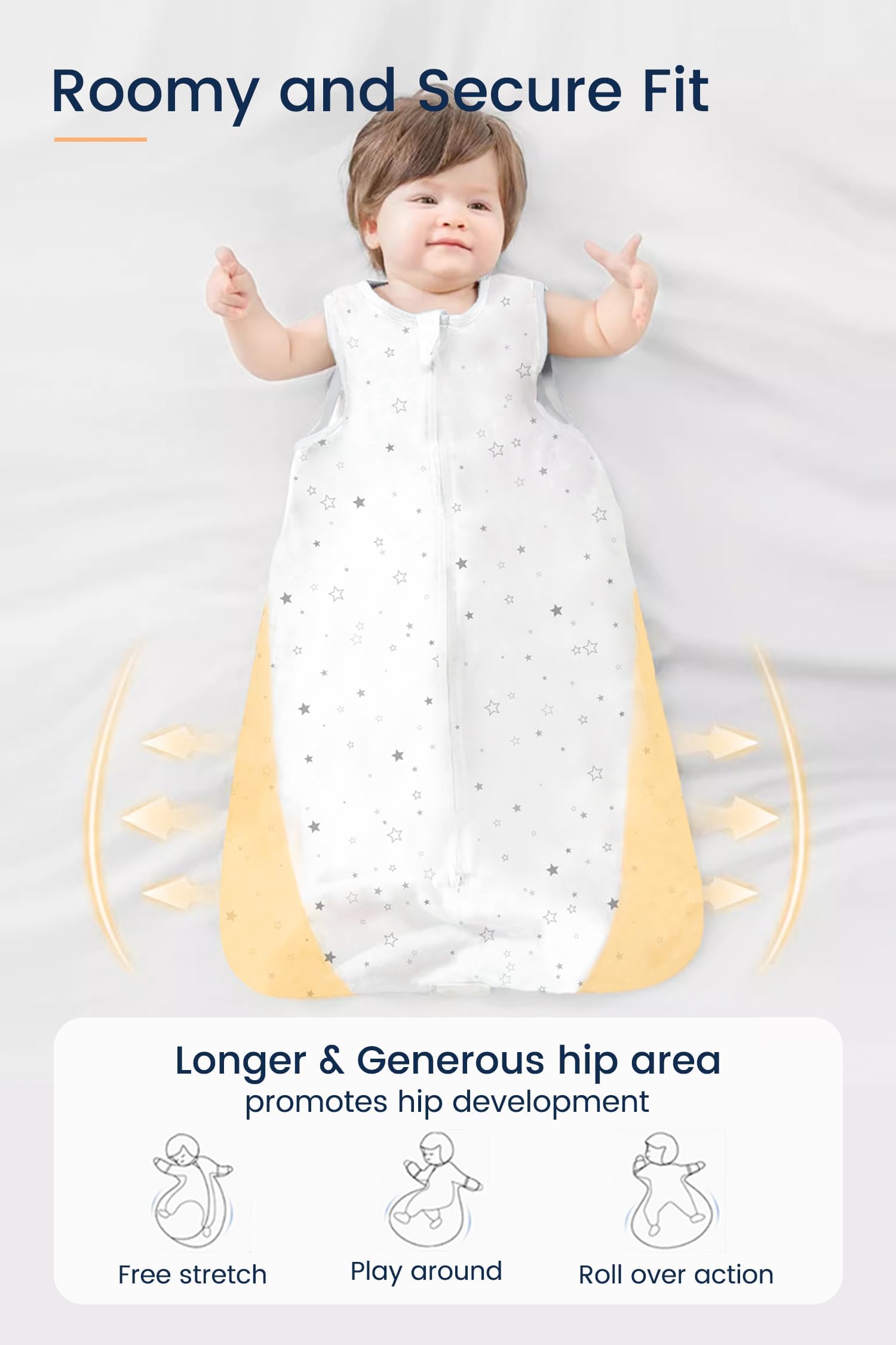 TotAha 0.5 tog breathable fabric keeps toddlers comfortable.