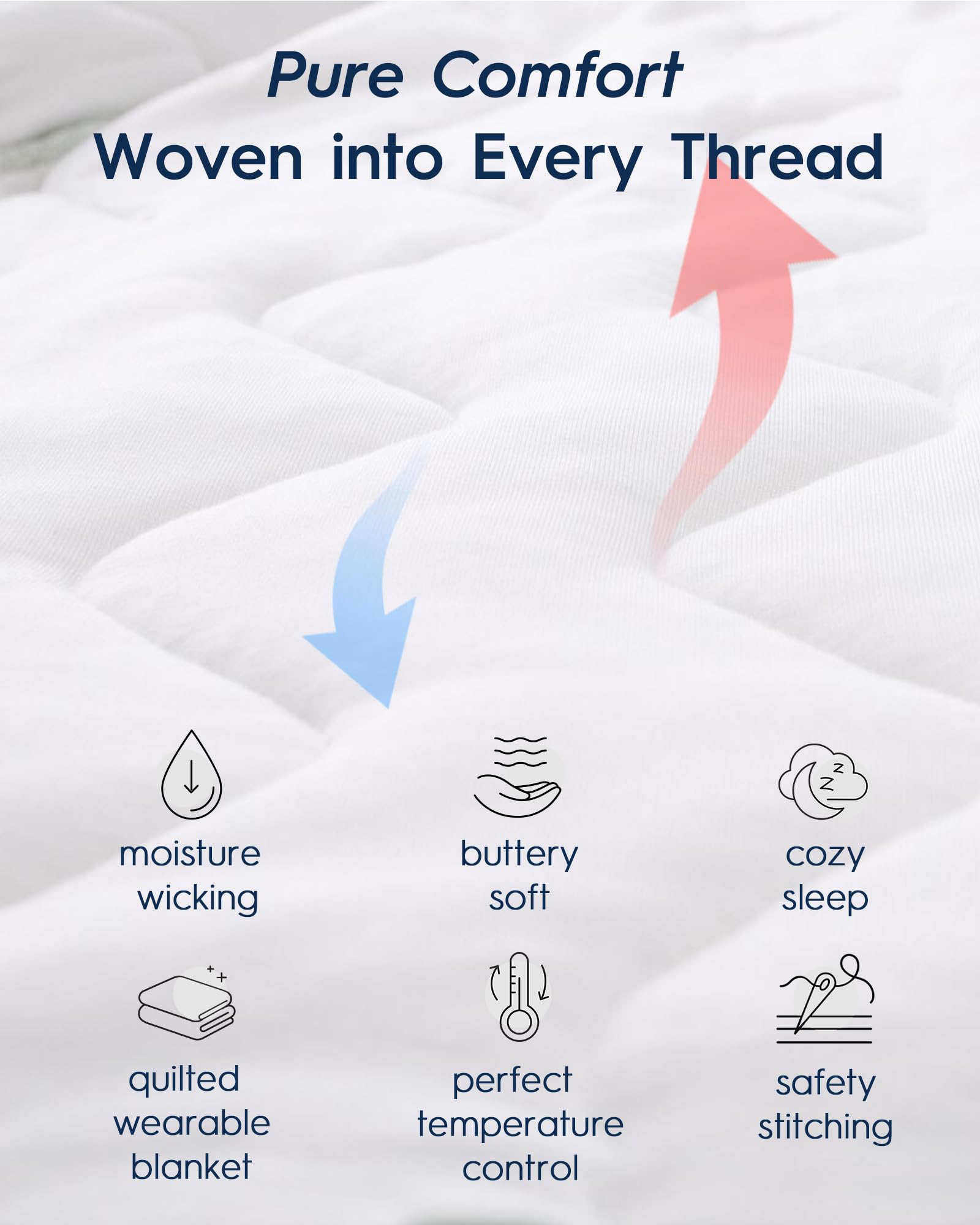 TotAha Toddler Sleep Sack chin guard protects skin during sleep.