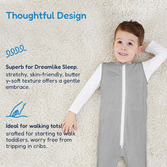 TotAha 0.5 TOG sleep sack with elastic waist allows natural movement.