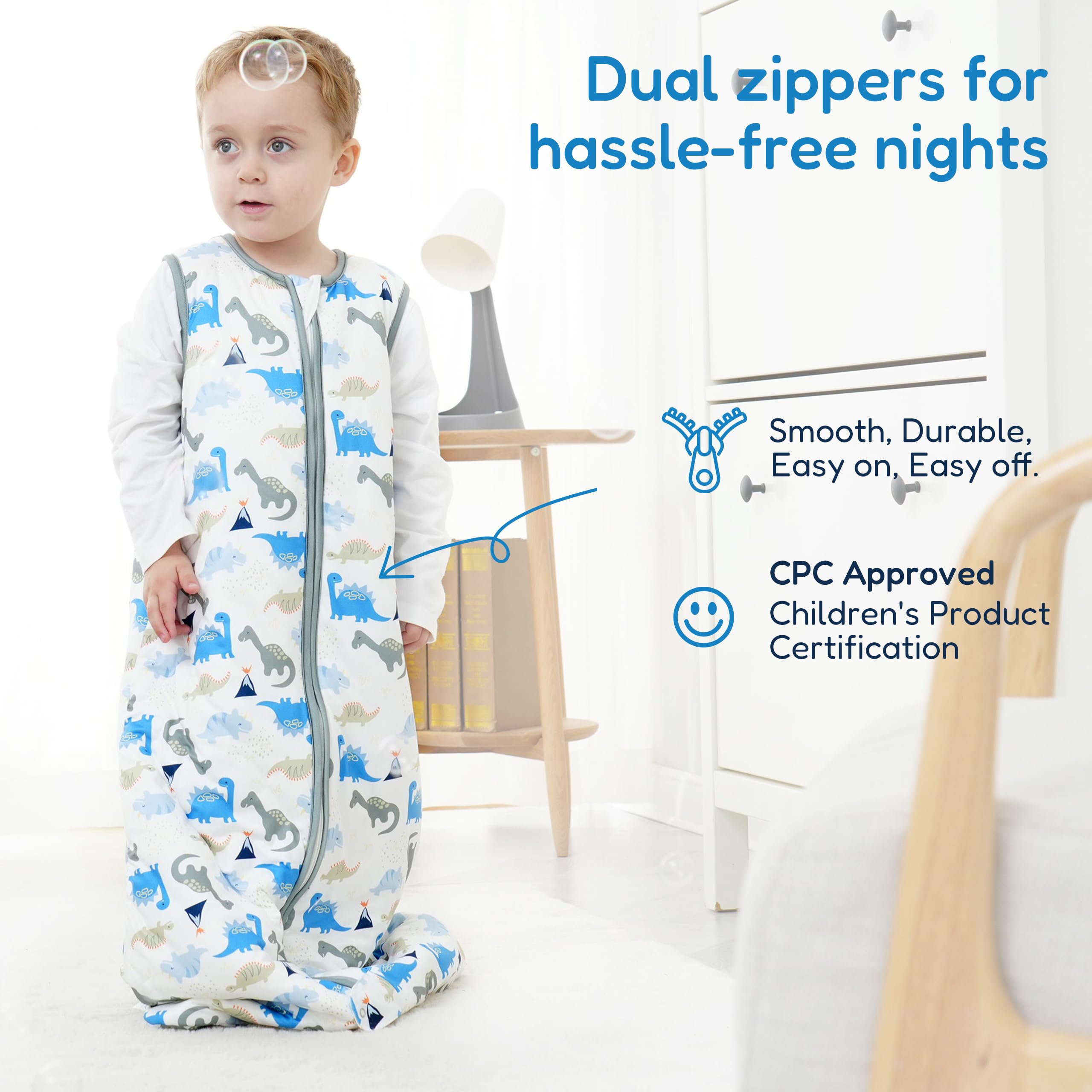 TotAha Sleep Sack with extended length for growing toddlers