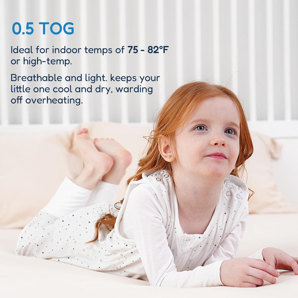TotAha Sleep Sack with Feet 12m-2t supports natural toddler movement.