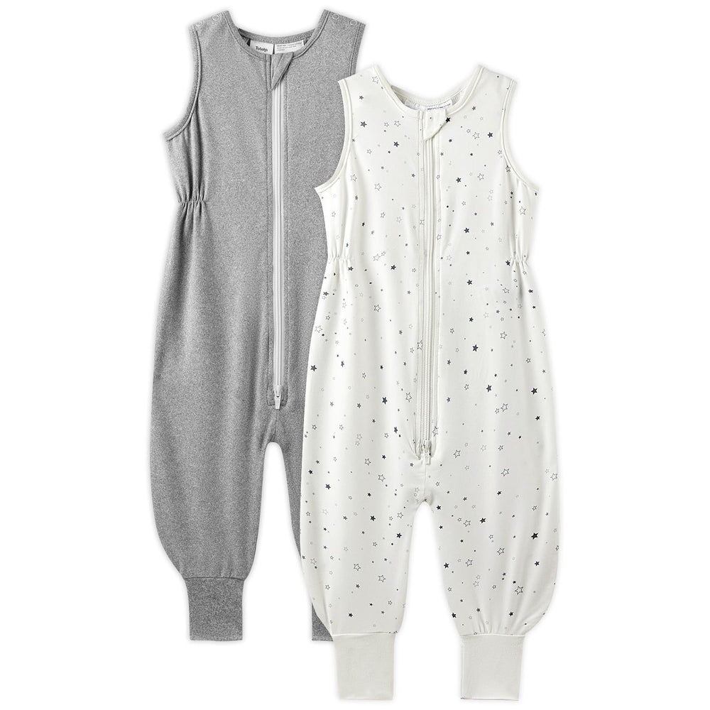 TotAha Toddler Sleep Sack with Feet 2T shows soft fabric for warm, comfortable nights.