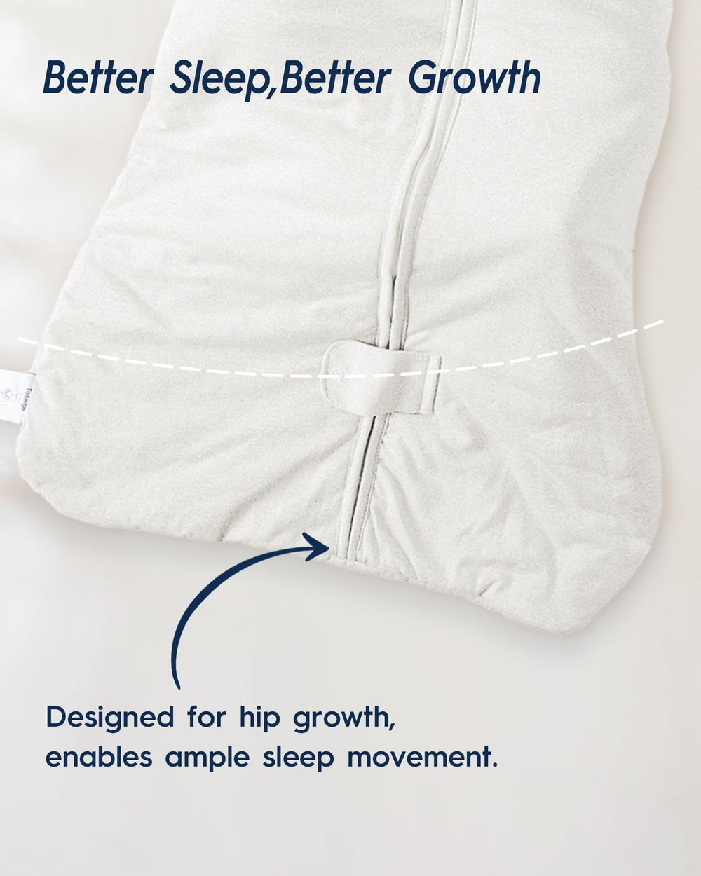 TotAha Toddler Sleep Sack jersey knit fabric delivers lasting softness.