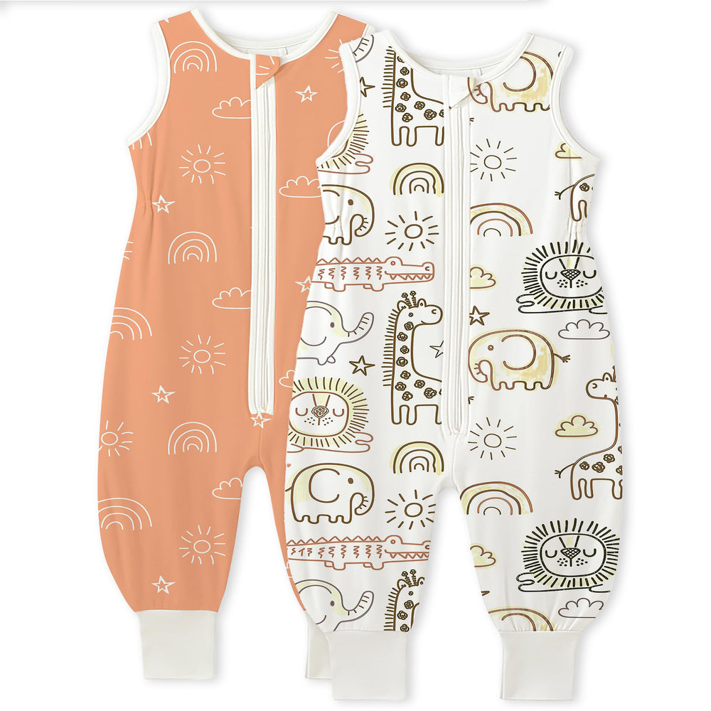 TotAha toddler sleep sack with legs, closed design for secure warmth during sleep.