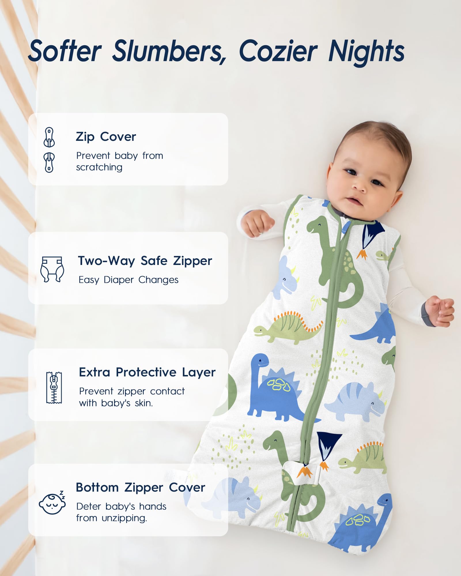 TotAha Machine-washable Sleep Sack for easy care