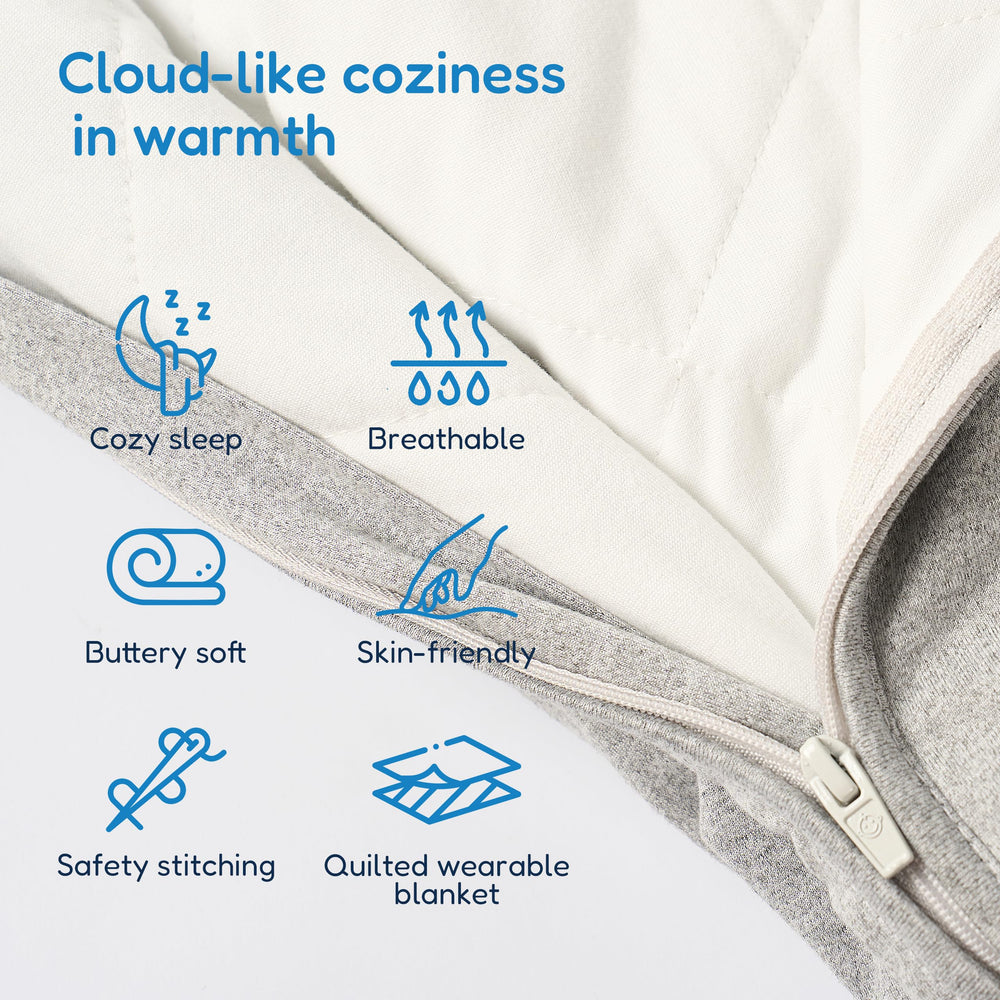 TotAha Sleep Sack zipper guards protecting skin