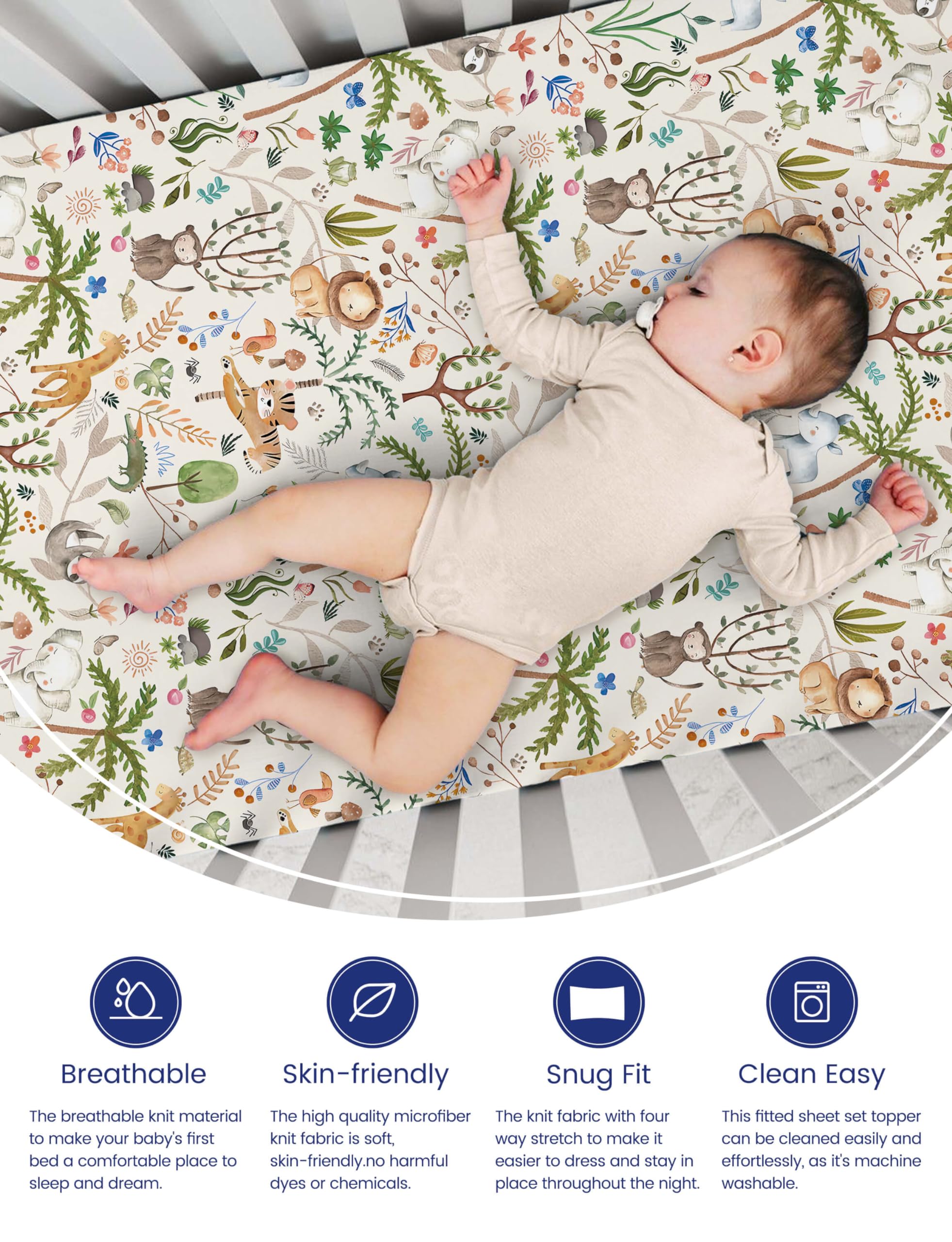 TotAha TotCare fabric closeup shows silky texture and stretch for a snug, easy fit