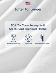 TotAha TotCare fabric crib sheets - silky-soft texture for cozy nights