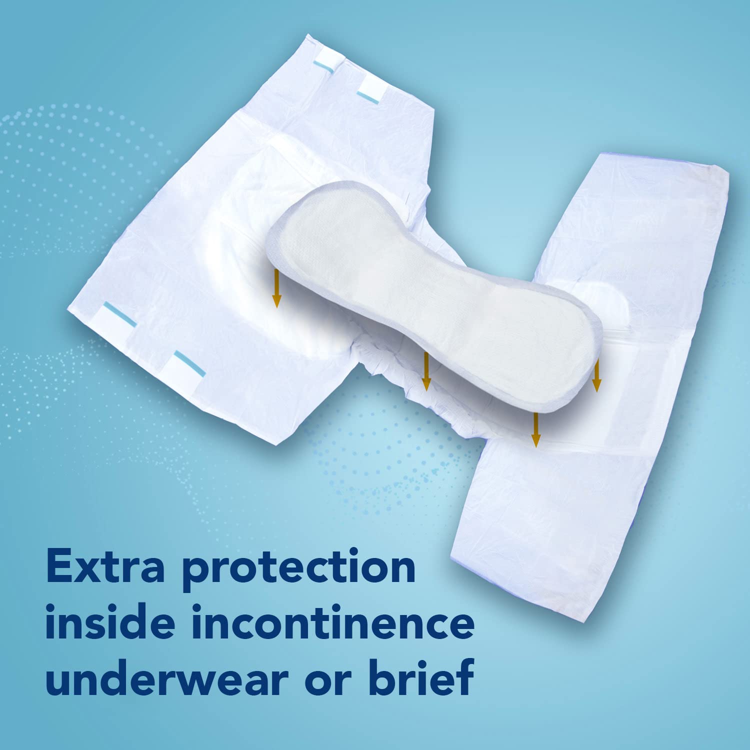 Total Dry Ultimate Booster Pads feature a super-absorbent core that locks fluids