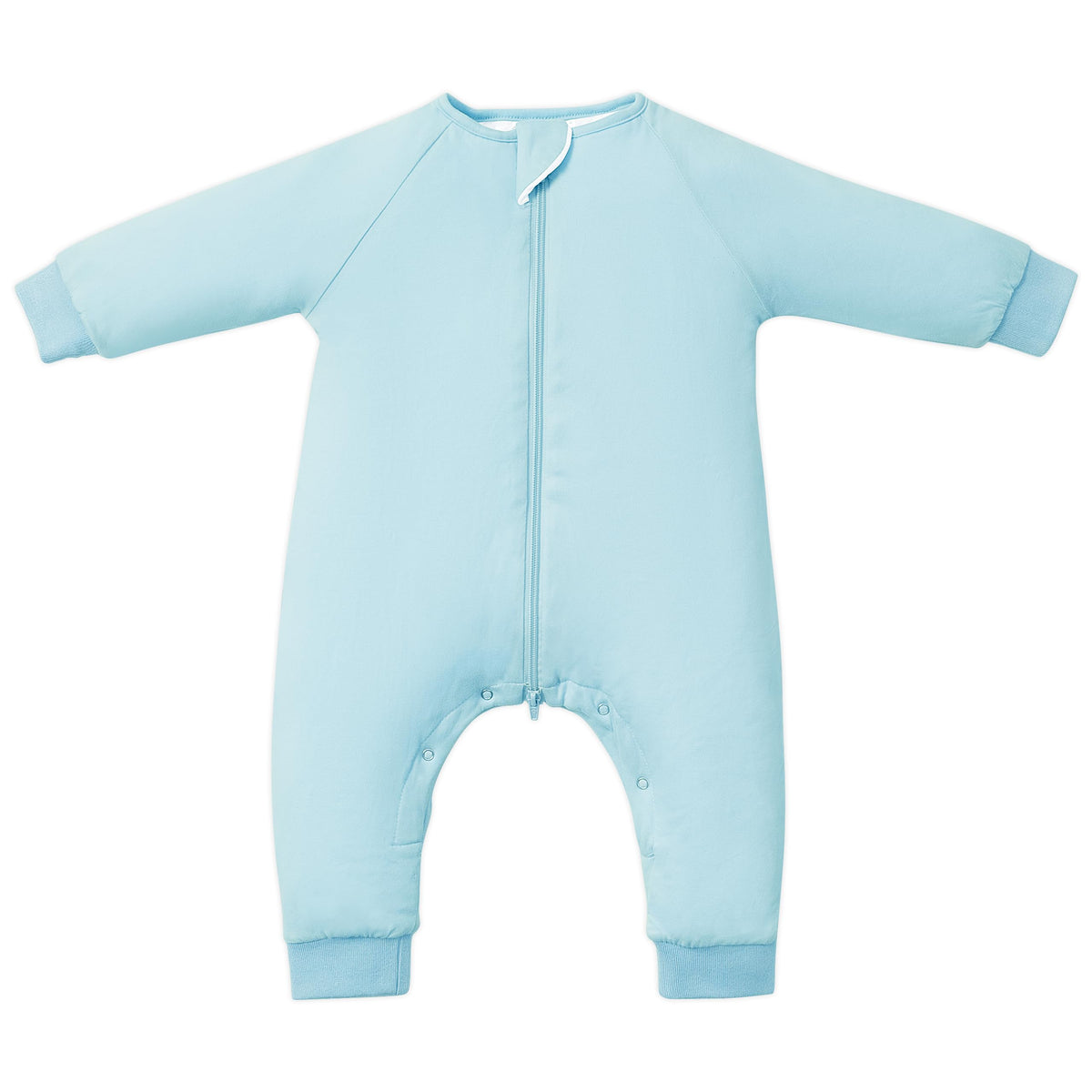 TOTBASIC 1.0 TOG sleep sack with feet, front view showing warm, move-friendly fit for toddlers.
