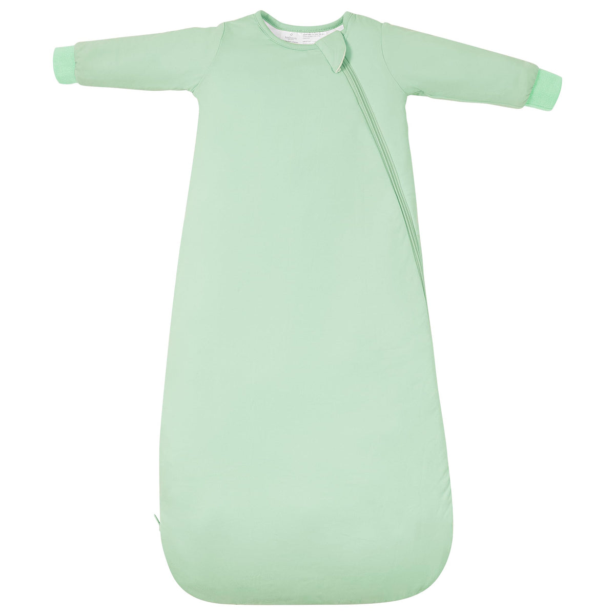 TOTBASIC sleep sack sage front view provides cozy warmth for newborn nights.