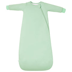 TOTBASIC sleep sack sage front view provides cozy warmth for newborn nights.