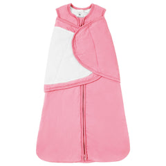 TOTBASIC baby swaddle blanket in Sweet Pink, 0-3 months, promotes snug newborn comfort.