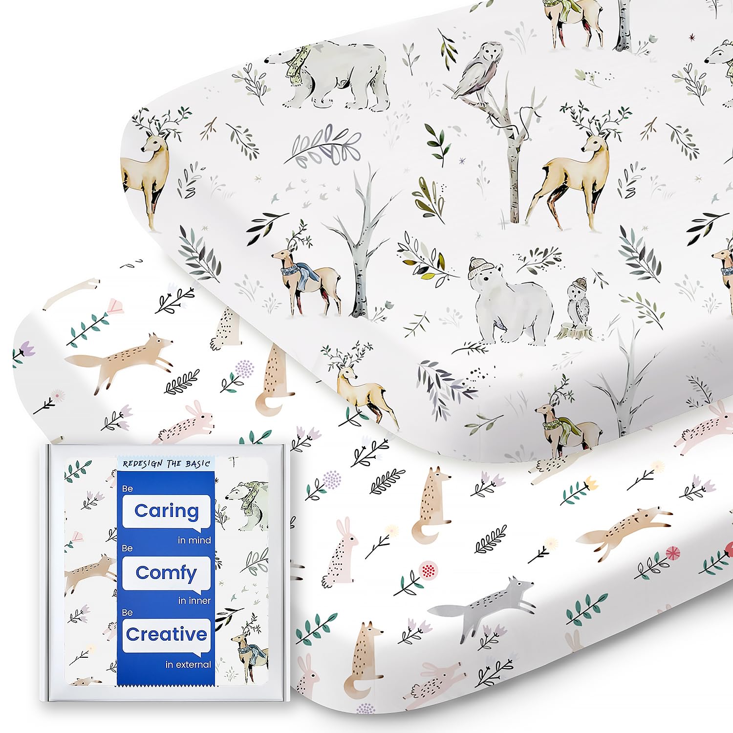 TotBasic bassinet sheet closeup highlights ultra-soft fabric for tender baby skin.