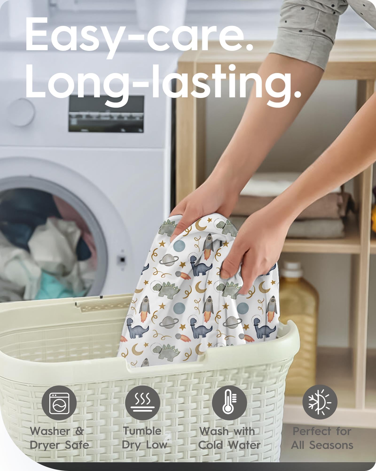 TOTBASIC Halo Sleeper-compatible sheet fits Halo securely for peaceful naps.