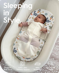 TOTBASIC ultra-soft jersey rayon cotton sheet cares gently for baby's skin.