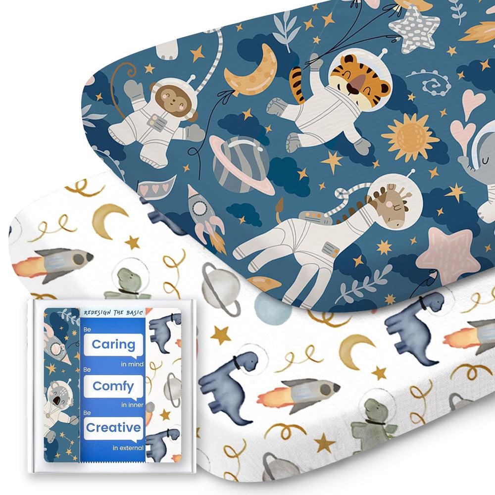 TOTBASIC universal-fit bassinet sheet provides secure compatibility with most bassinets.