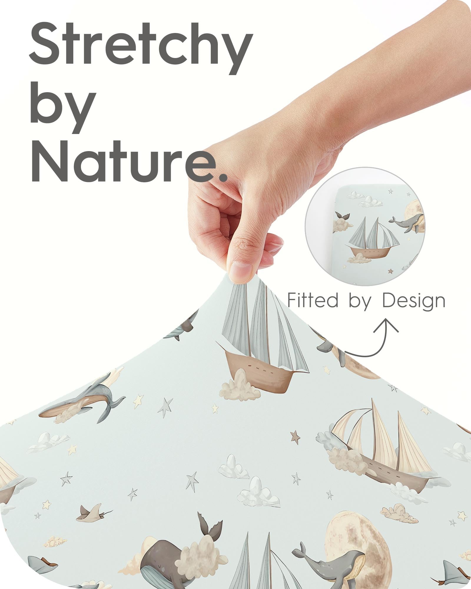TOTBASIC breathable temperature-stable sheets help maintain comfortable sleep surface