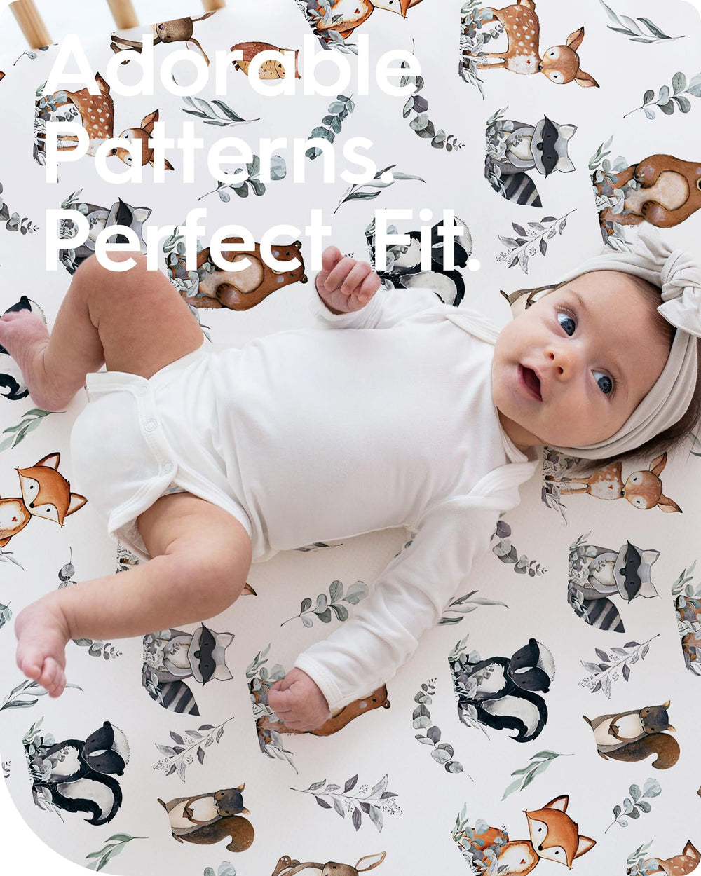 TOTBASIC Netural deep pocket fits 9-inch crib mattresses securely