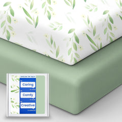 TotBasic crib sheet close-up of soft jersey fabric for gentle baby skin.