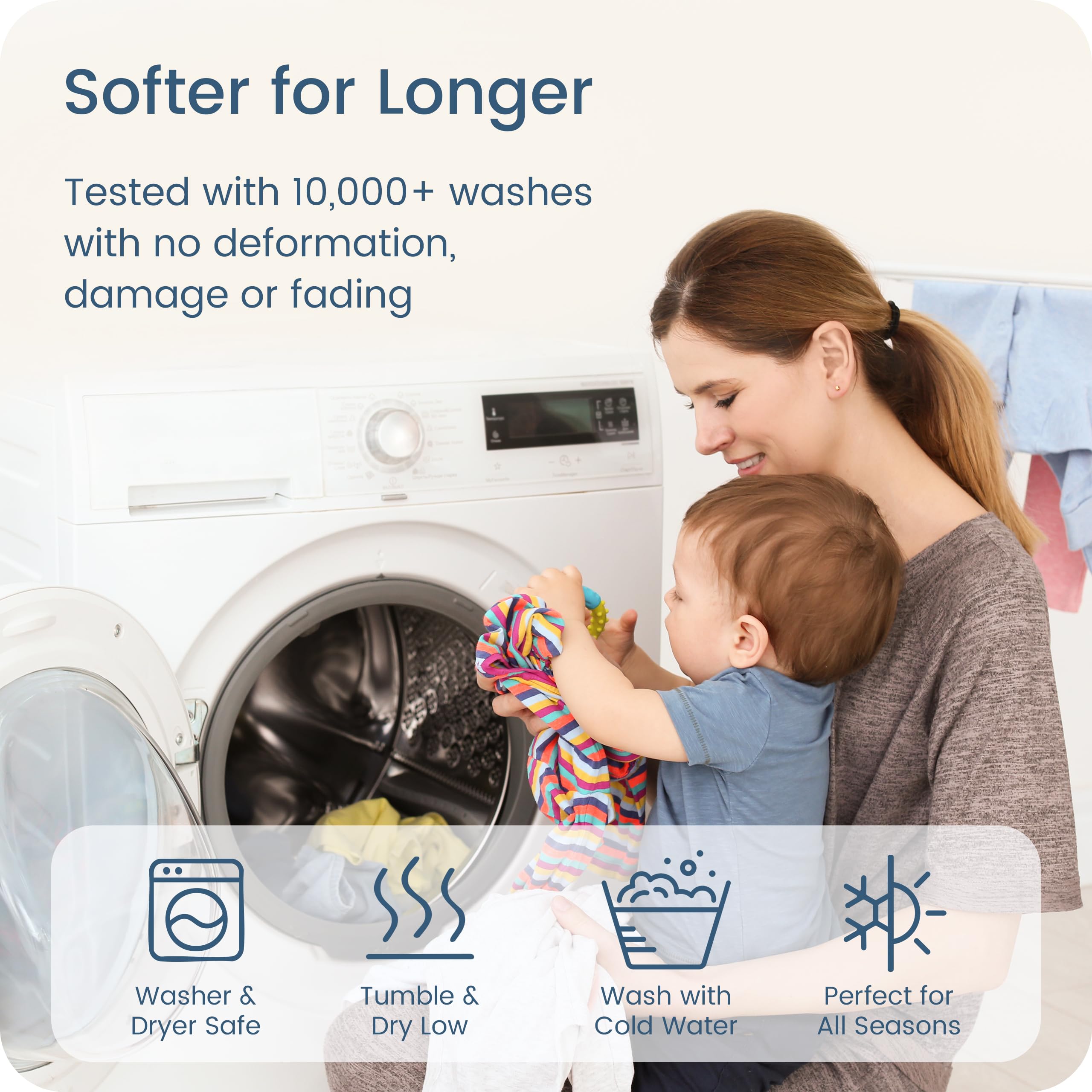 TOTBASIC Durable, machine-washable sleep sack for everyday use