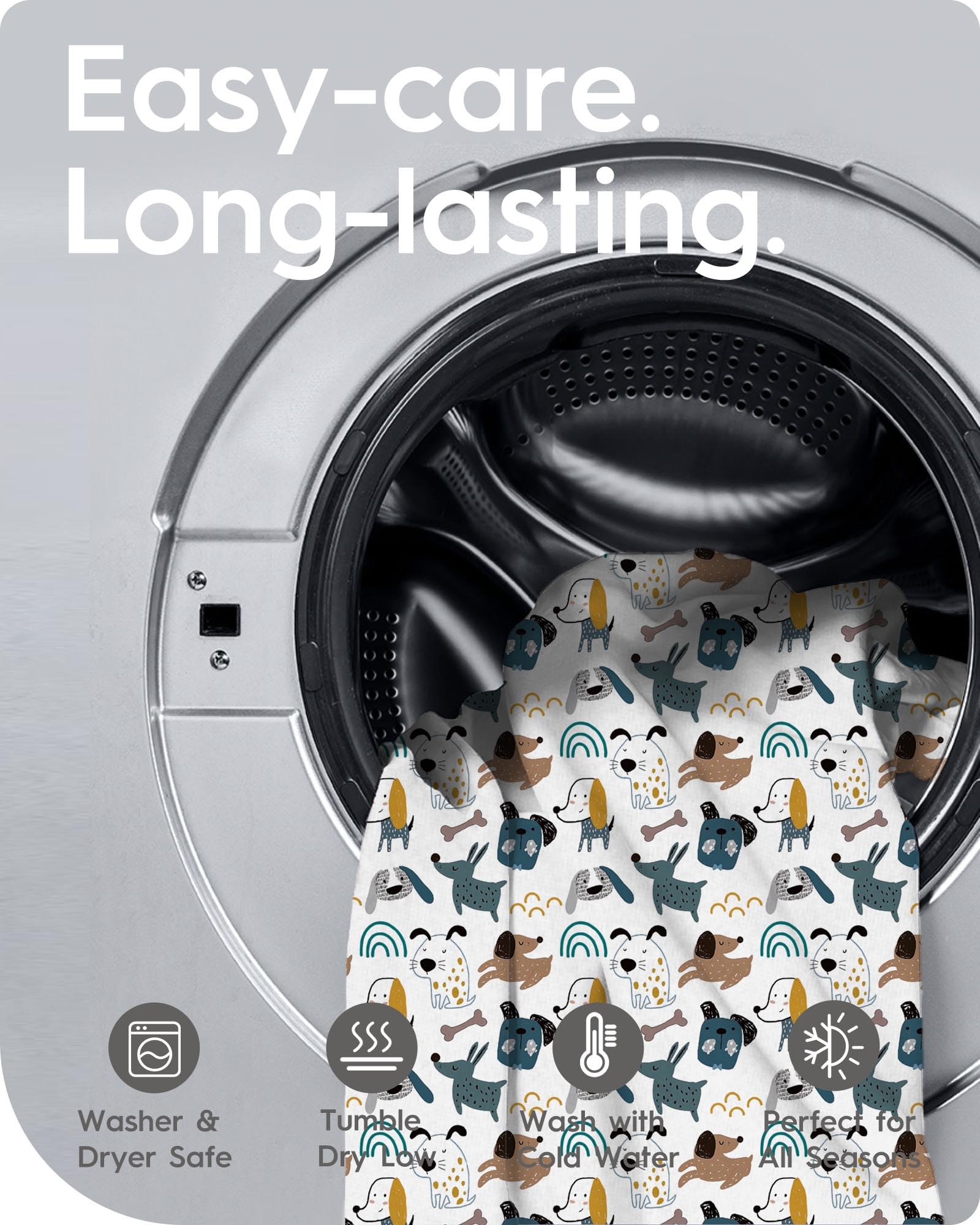 TotBasic easy-care crib sheet designed for frequent washes