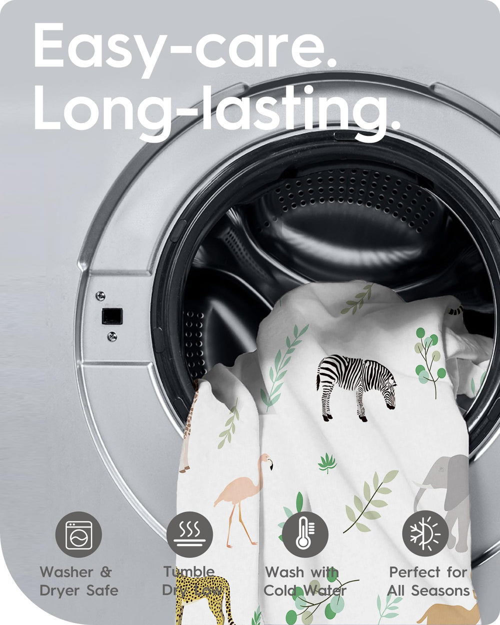 TotBasic easy-care sheets stay soft after multiple machine washes