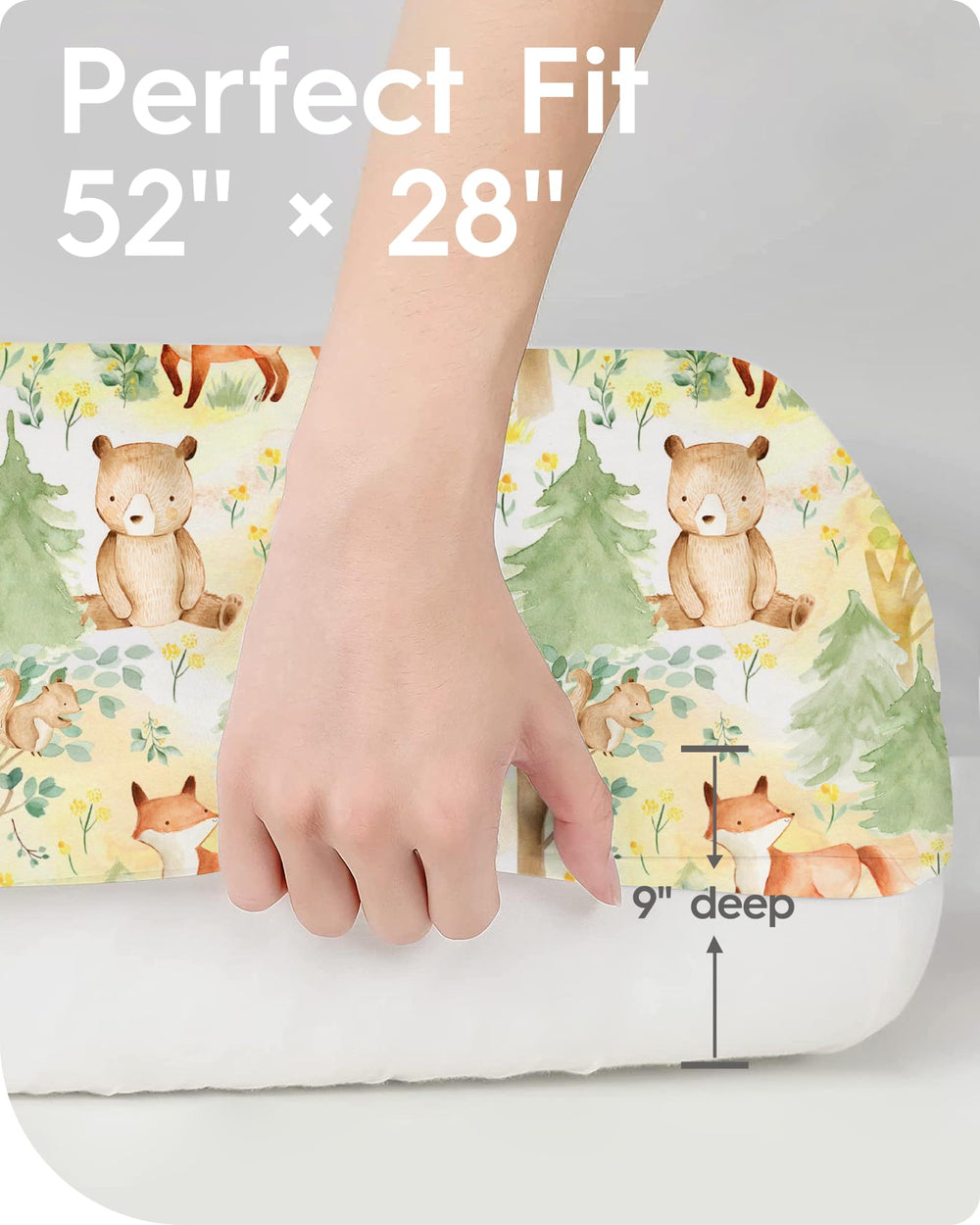 TotBasic premium elastic edge keeps sheet securely in place
