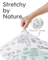 TOTBASIC extra-deep-pocket crib sheet stays in place during sleep