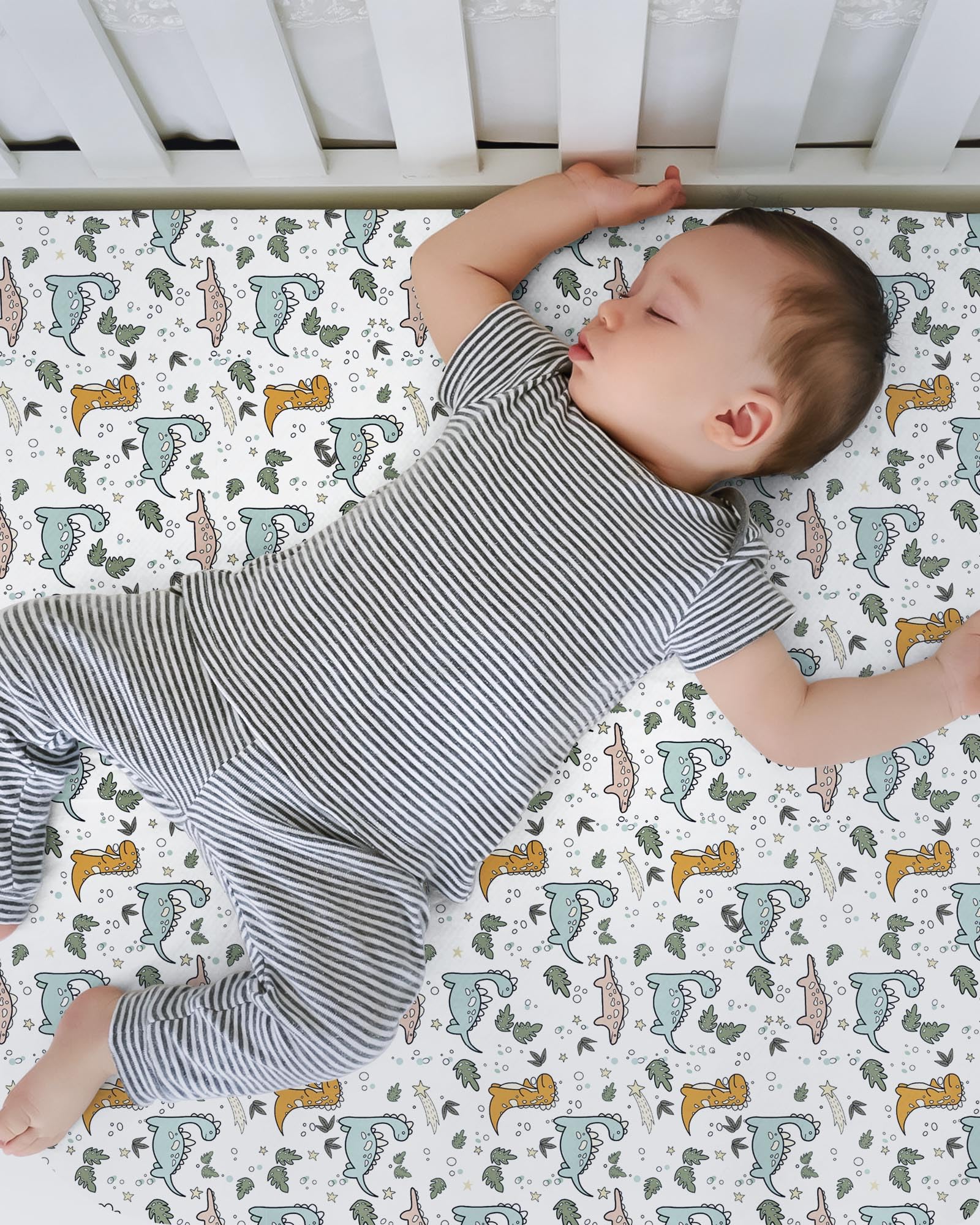 TotBasic gender-neutral nursery crib sheet for any space