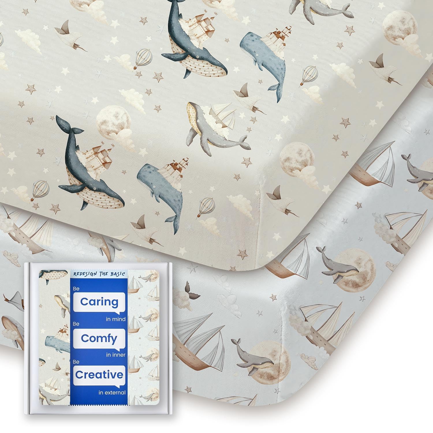 TOTBASIC graco pack-n-play fitted sheet in soft jersey for gentle baby comfort