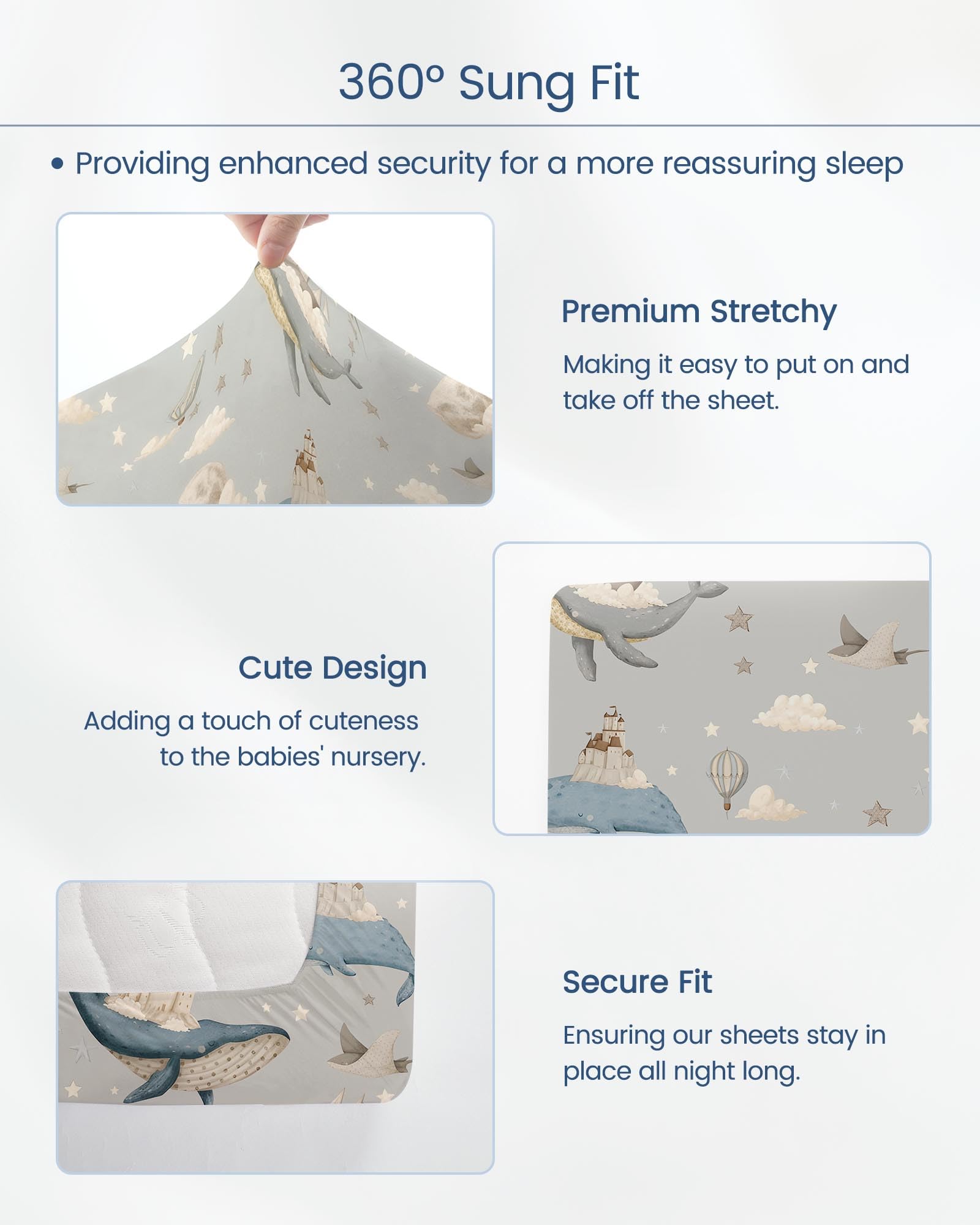 TOTBASIC non-toxic crib sheet for everyday baby use