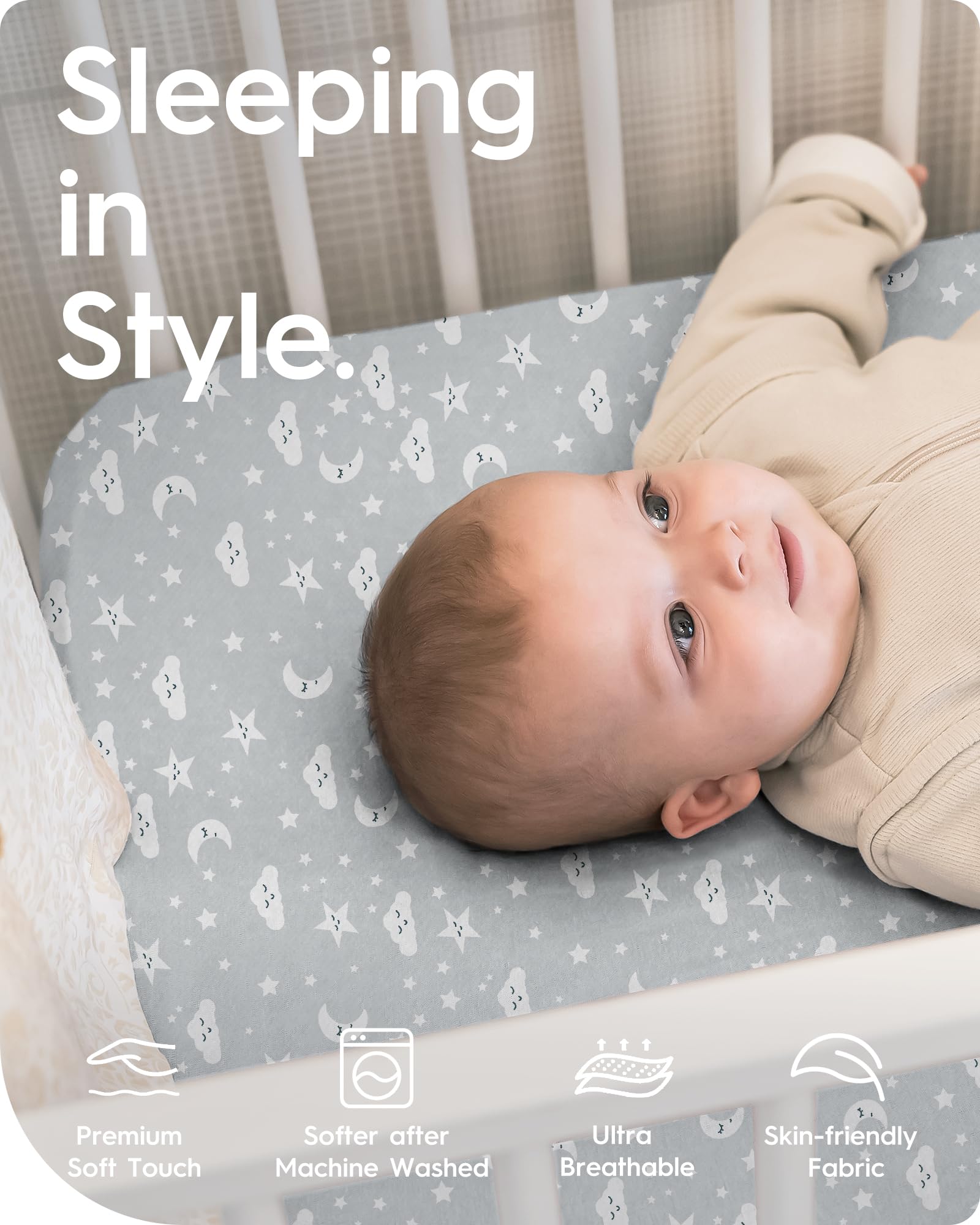 TOTBASIC jersey cotton close-up showing ultra-soft, skin-friendly fabric quality.