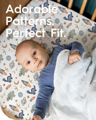 TotBasic jersey knit crib sheet with ultra-soft touch for delicate skin