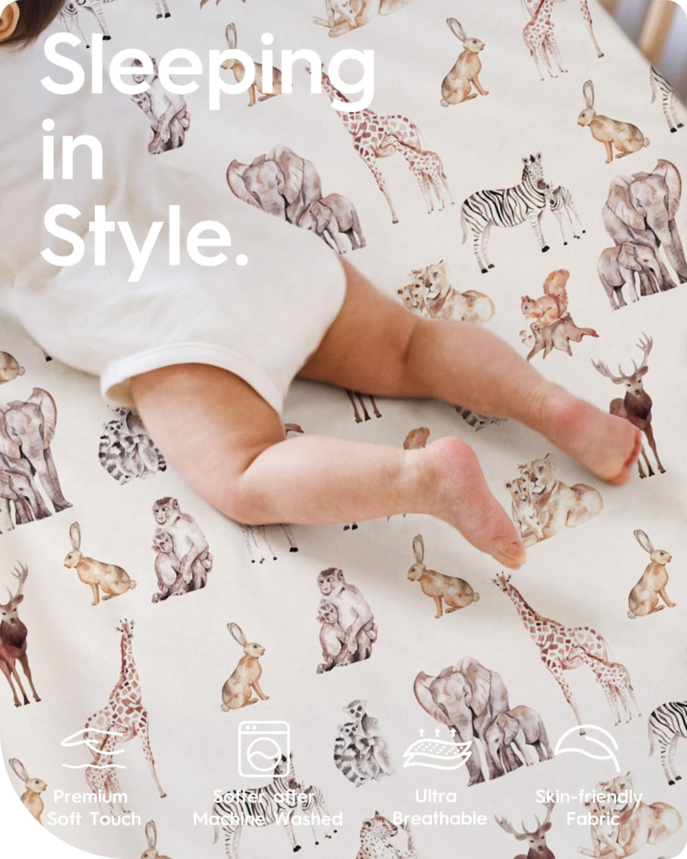 TOTBASIC jersey knit close-up shows ultra-soft fabric for baby's skin.