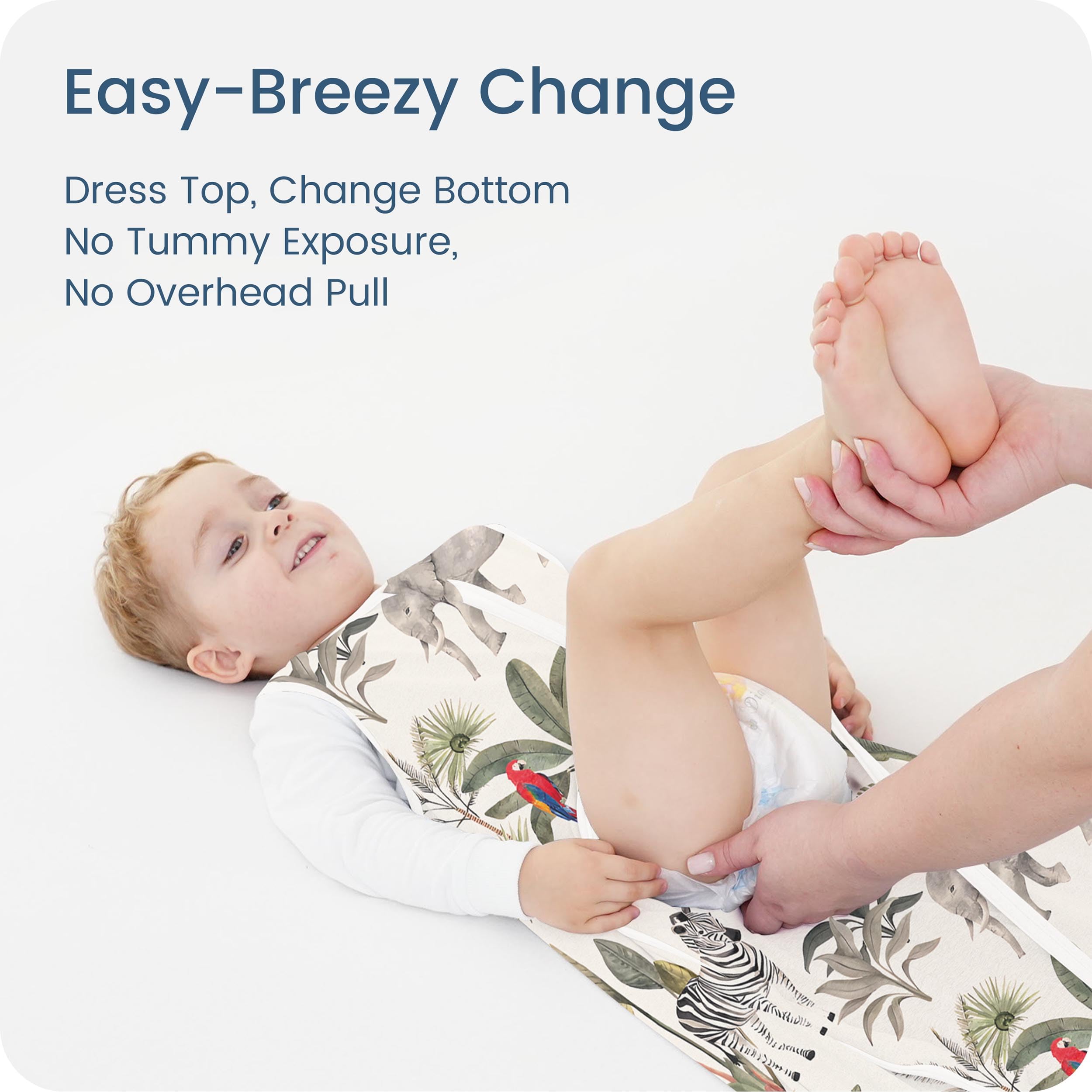 TOTBASIC durable, machine-washable sleep sack staying soft after washes.