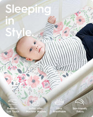 TotBasic mini crib sheets in soft jersey knit