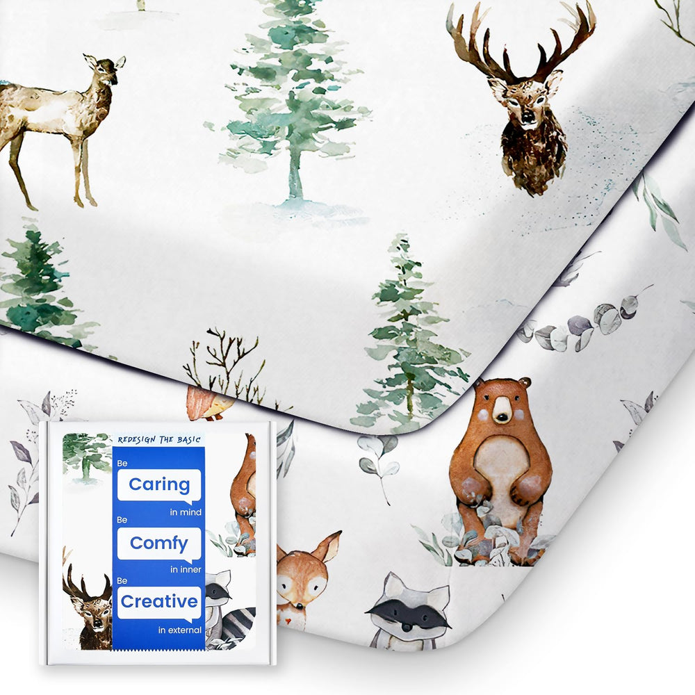 TotBasic Pack N Play Sheets Bear pattern offering ultra-soft comfort for tender playard moments.