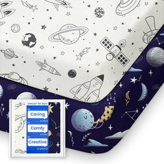 TotBasic Pack N Play sheets: ultra softness against baby skin for cozy naps.