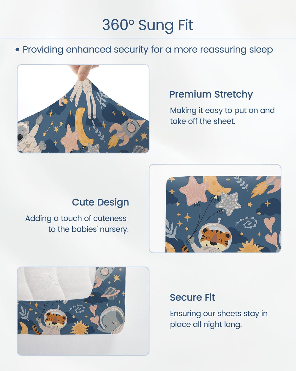 TotBasic patterned crib sheet adds stylish touch to nursery