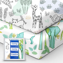 TOTBASIC premium soft crib sheet offers a gentle touch for baby's skin