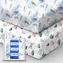 TotBasic safari-animals pack-n-play sheets provide cozy, secure sleep.