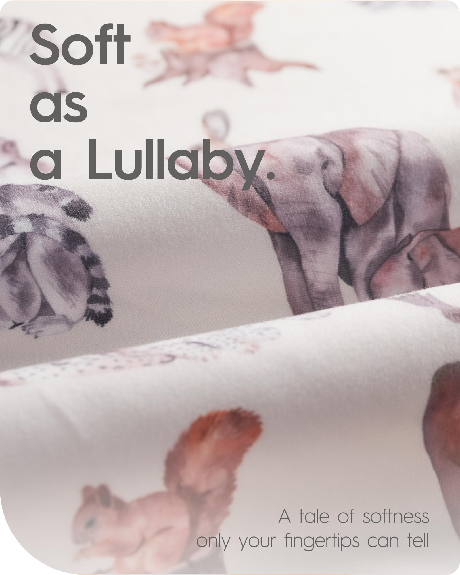 TOTBASIC safari sea animals pattern adds playful nursery decor