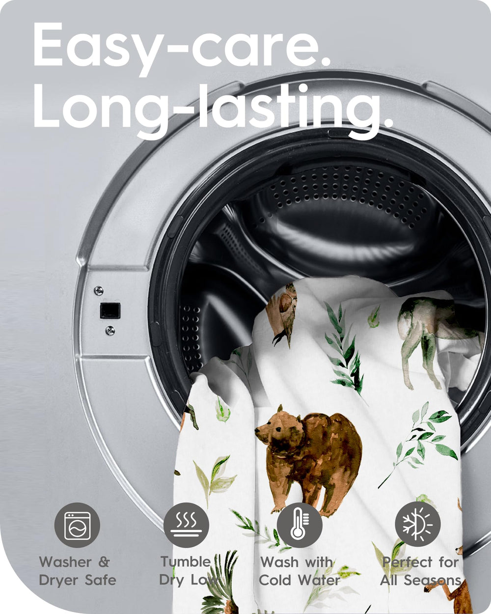 TOTBASIC sleep-friendly fabric supports a comfortable sleep surface.