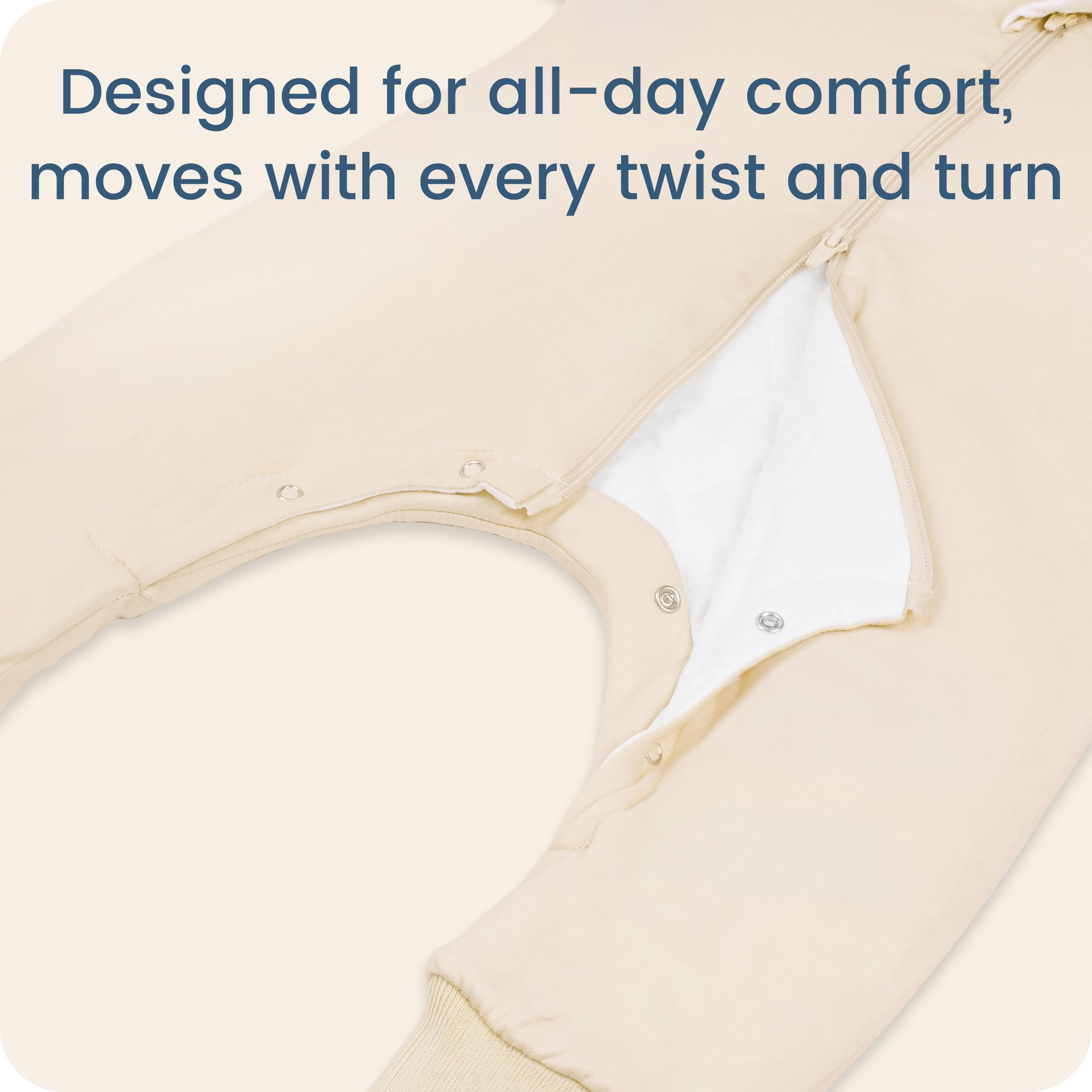 TOTBASIC sleep sack 1.0 TOG for year-round warmth in nurseries
