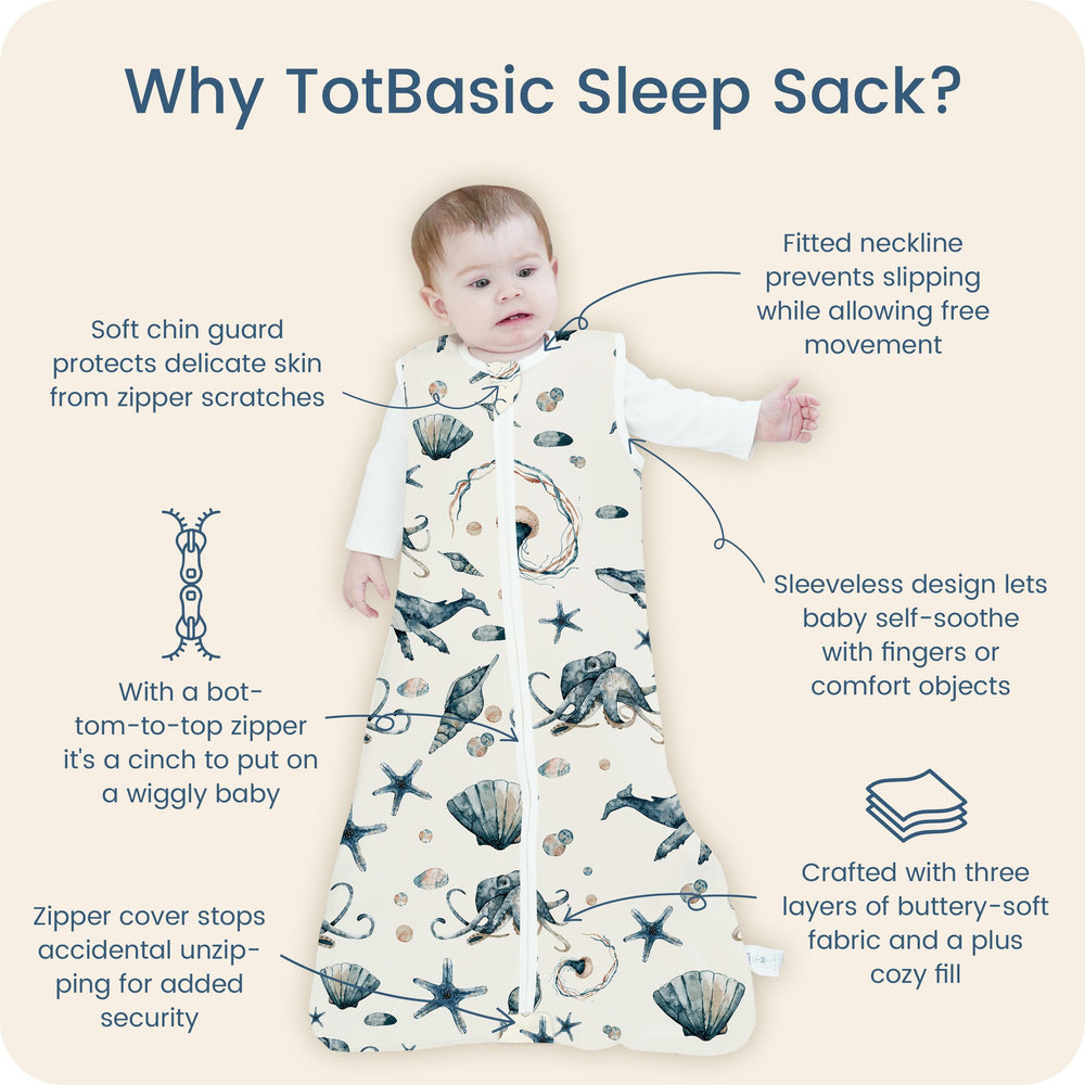 TotBasic sleep sack collection with safari, space, and floral designs