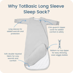 TOTBASIC wearable blanket in soft fabric for cozy nights
